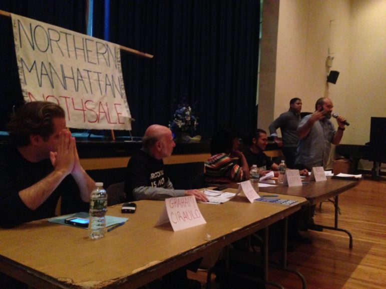 On Sunday, the Northern Manhattan Is Not For Sale coalition, which includes local residents and community groups like Centro Altagracio de Fe y Justicia as well as citywide organizations like the Metropolitan Council on Housing and Faith In New York, held a public forum to discuss the city's current rezoning plan for Inwood. 