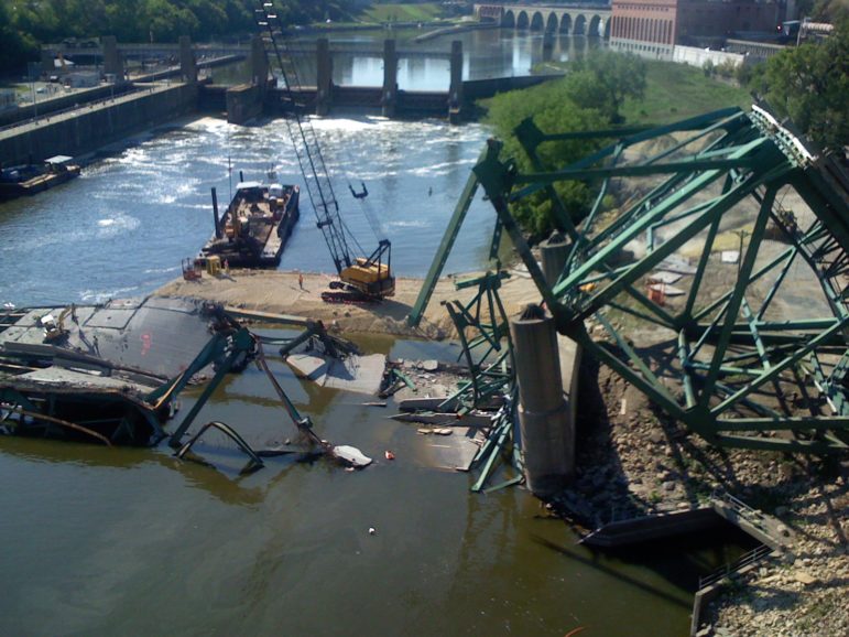 The 2007 I-35 bridge collapse in Minneapolis.