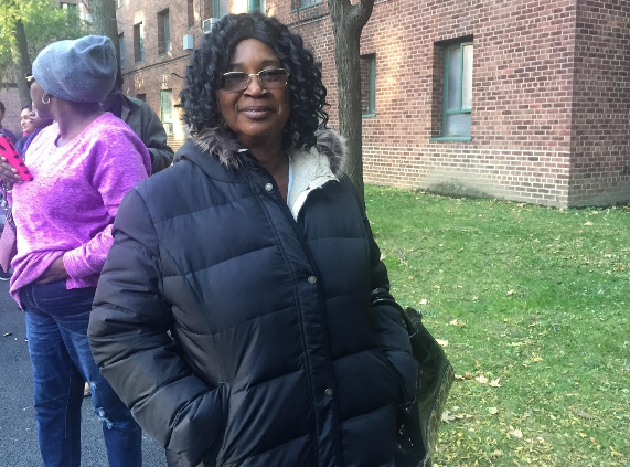 Monica Barimah, 57, is an immigrant from Ghana and voted for the first time this election after receiving citizenship in April.