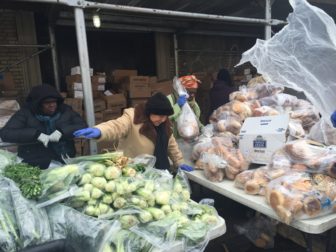 Volunteers at the Word of Life Church's pantry in the Longwood neighborhood of the Bronx need to arrive at the church by 6 a.m. to have everything ready by noon, when the first person in line is served.