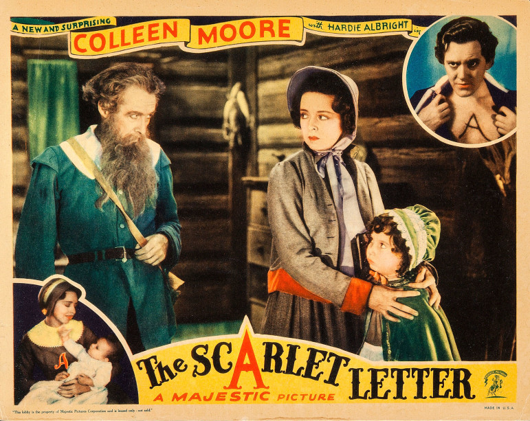 Lobby card for the 1934 film The Scarlet Letter.