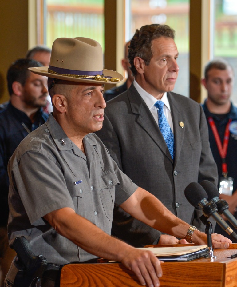 New York State Police Superintendent Joseph D'Amico and Gov. Andrew Cuomo announce the capture of David Sweat.