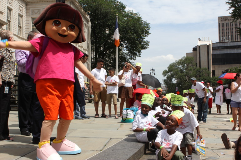 Literacy, Inc. recently gathered children from around the city (and a famous explorer) for a reading rally at City Hall. It and other like-minded groups have struggled to deal with the summer literacy problem.