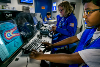 The Center is funded by the Challenger Center, a non-profit organization established by families of the original Challenger crew so that participating students could strengthen their STEM knowledge by 'completing' the Challenger mission.