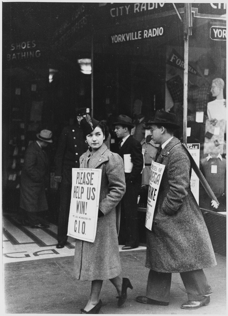A strike in New York City, 1937
