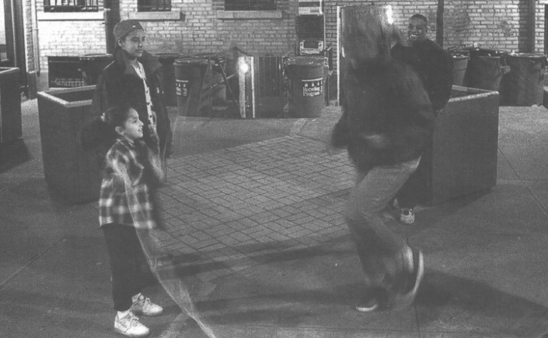 Midnight on a Saturday, 50th Street near Third Avenue, Sunset Park, Brooklyn, 1999.