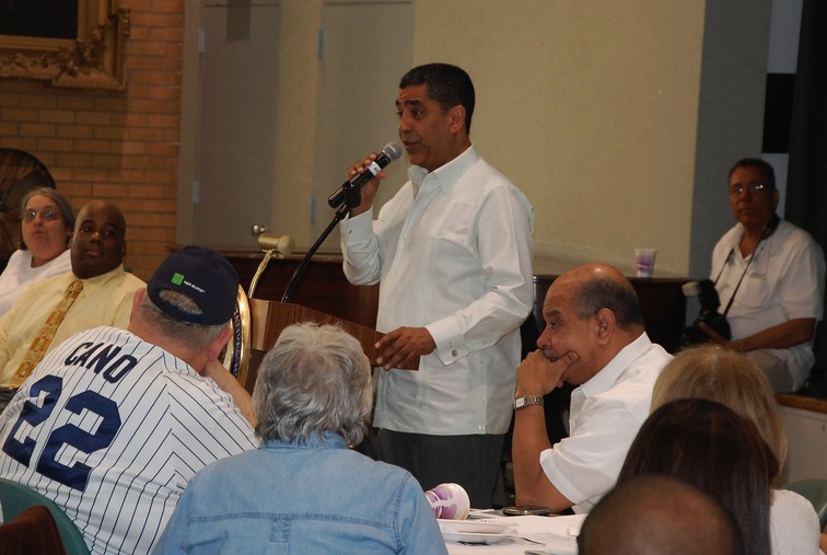 Sen. Espaillat, seen at a community meeting. He has run two serious but unsuccessful campaigns for Congress in a district redrawn in 2012 to include more Latino voters, especially in the Bronx.