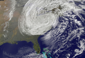 Superstorm Sandy seen from space, October 30, 2012.