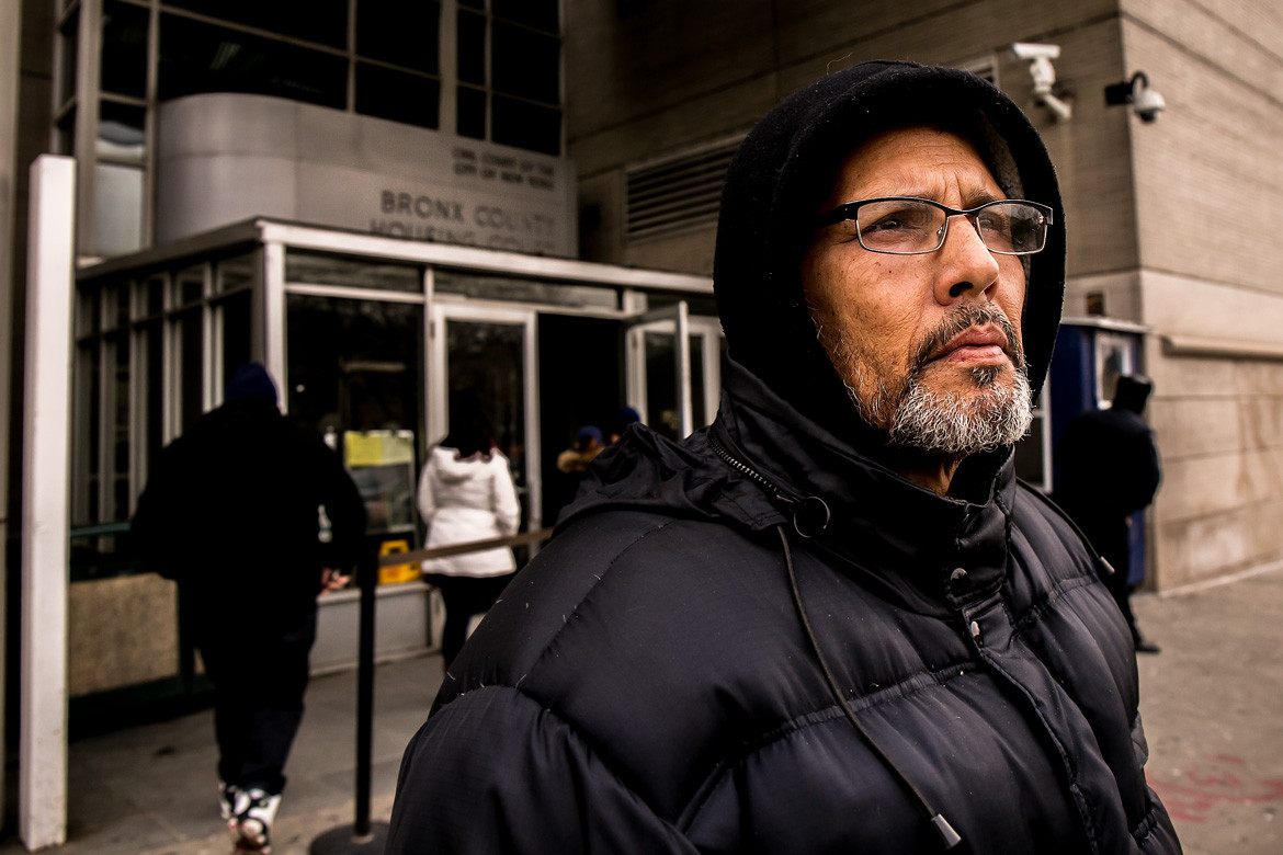 Adonis Burgos, 60, said he was at court on a nonpayment case. While the Bronx features some of the lowest rent in the city, it is also home to a population with the least capacity to pay the rising cost of living in New York.