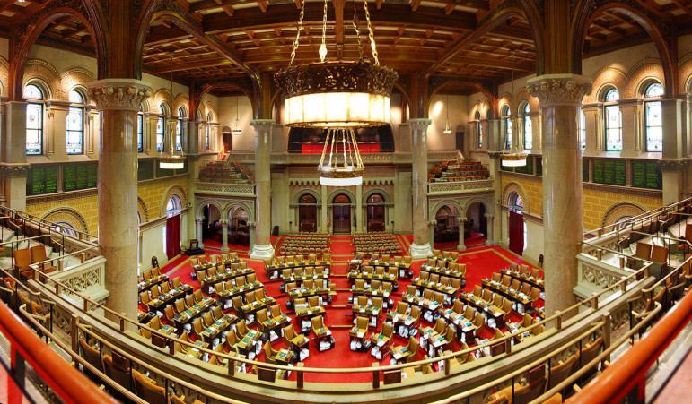 The New York State Assembly chamber. Get your seats now for round 2 of the 421-a debate.