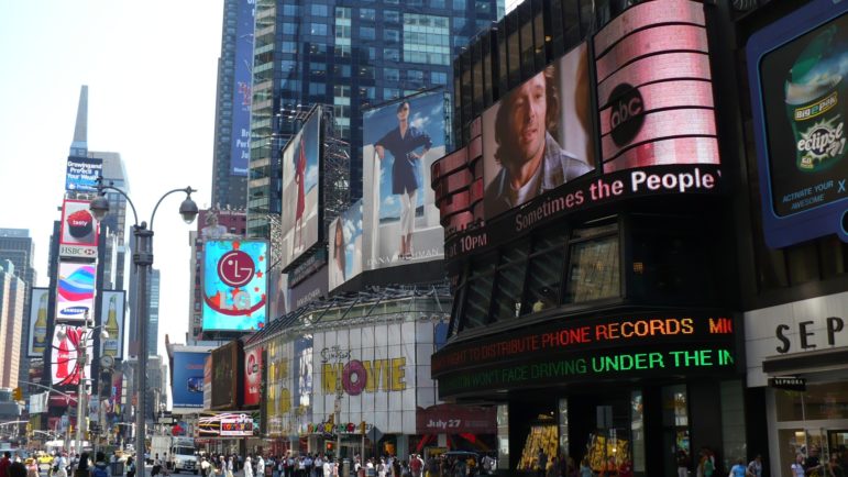 Times Square: crossroads of the world and battleground for different visions of public space.