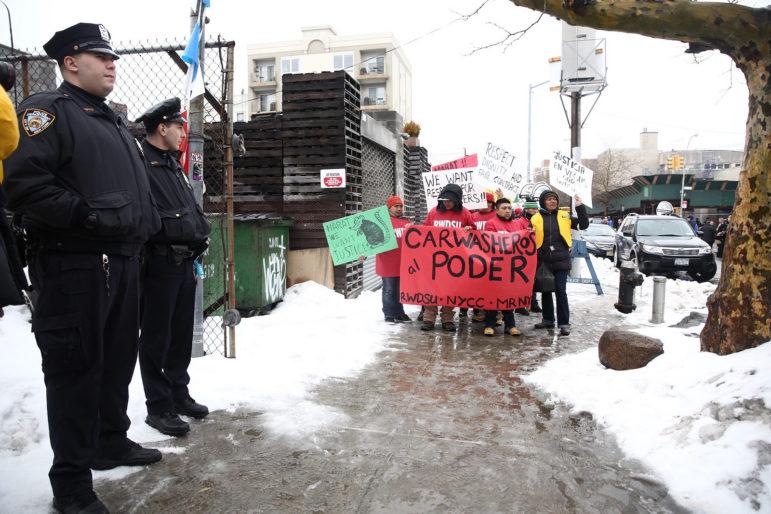 March 2015: Carwasheros protest. The Council and the mayor acted, but a lawsuit has iced efforts to regulate the industry.