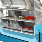 A floating home