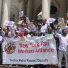 taxi drivers rally