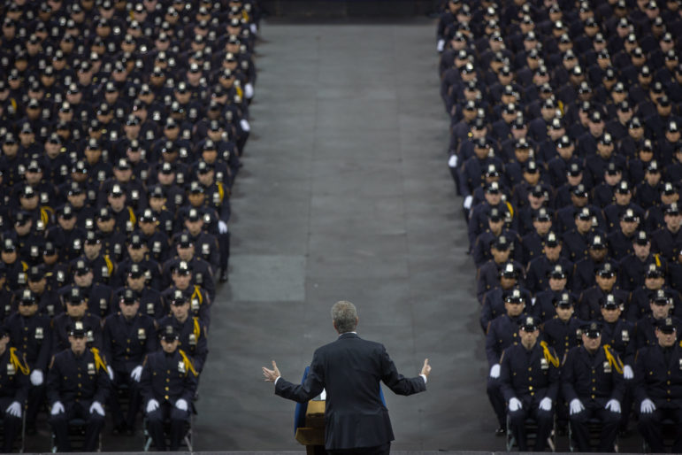 Bill de Blasio at Police Graduation