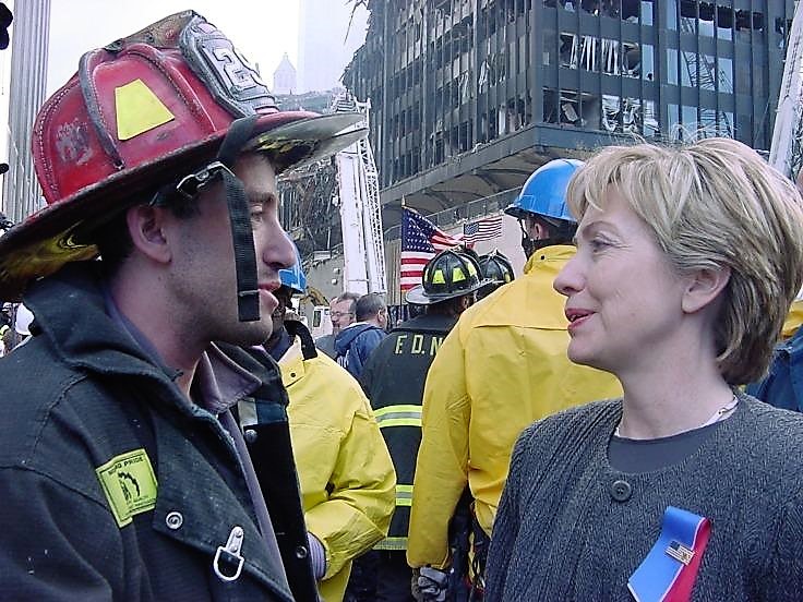 MIchael Weinstck and Hillary Clinton