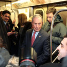 Mayor Mike on the Subway