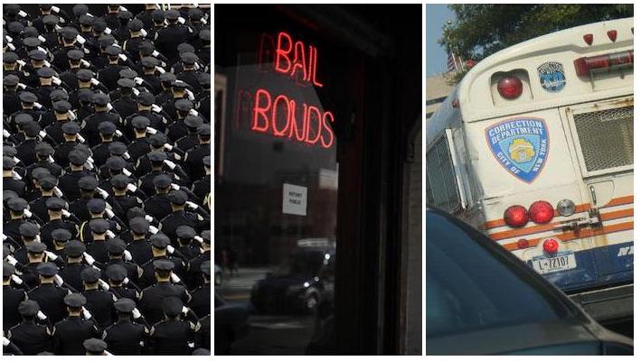 criminal justice images: cops, bail and the bus to jail