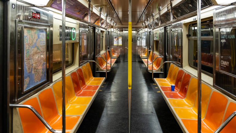 empty nyc subway car