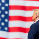 President Trump and Old Glory