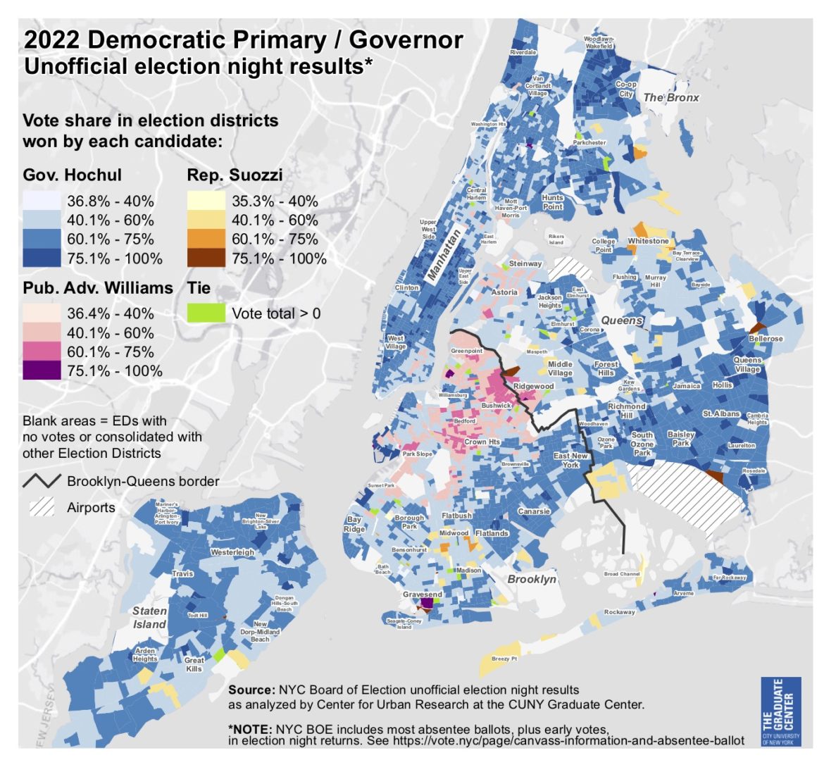 See Who Your NYC Neighborhood Voted for in Primary for Governor