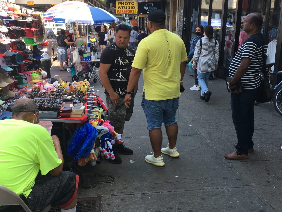 NYC Views Street vendors around Canal Street. 