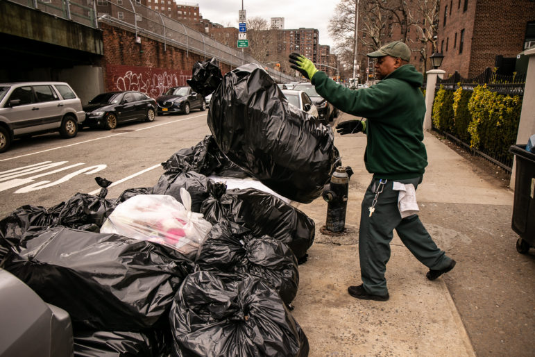 New Yorker Shares Horrific View of a Trash Bag Mountain Outside Her Only  Window