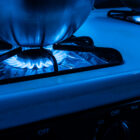gas burner on stove