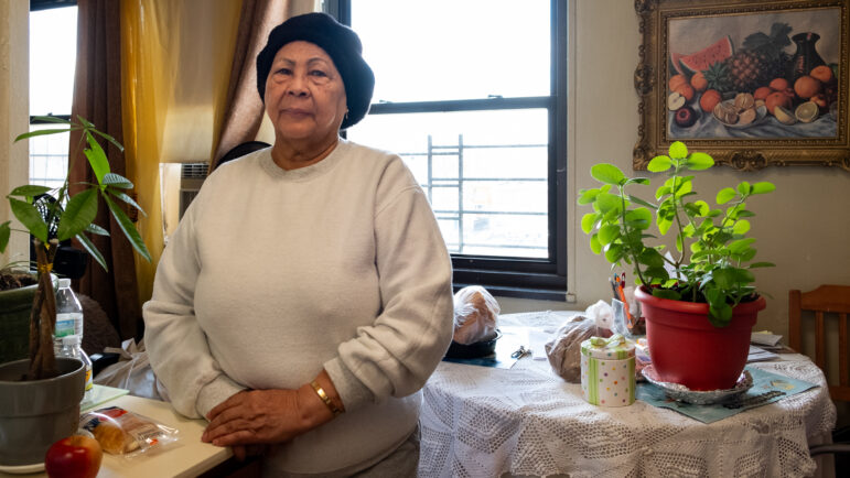 Milagros Martínez in her Bronx River Addition apartment