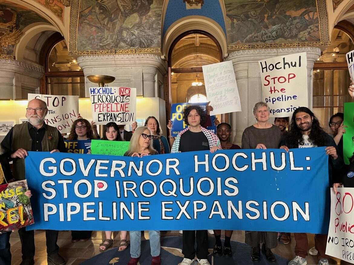 Iroquois pipeline rally
