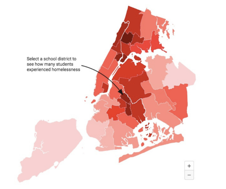 homeless students by district