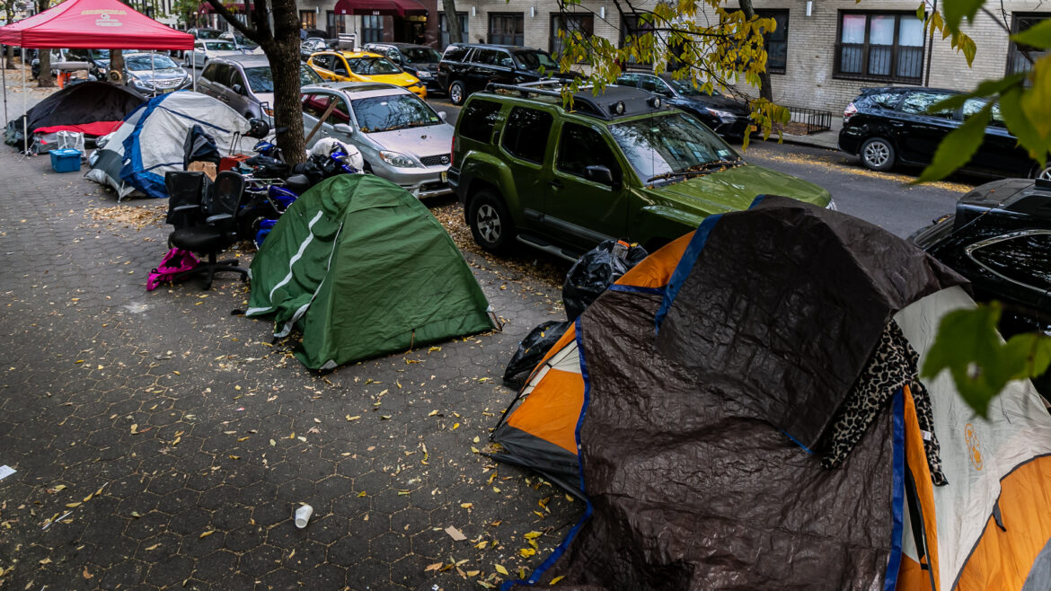 street homeless tents