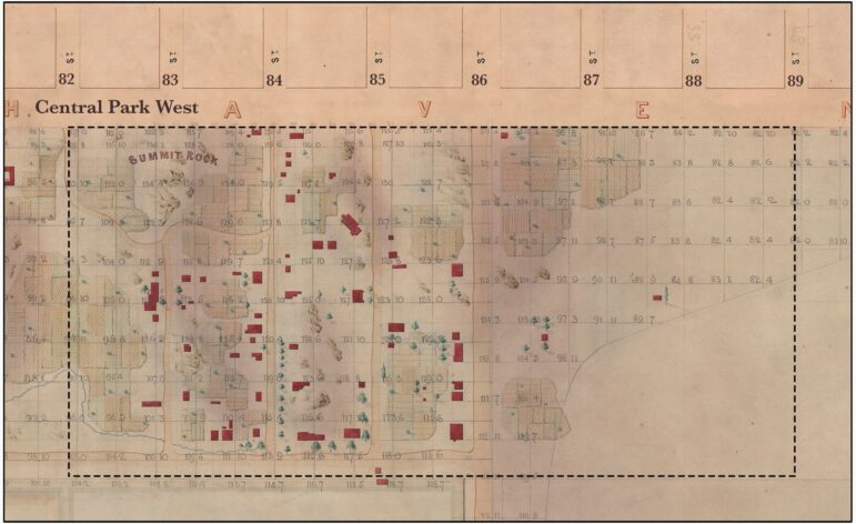 Seneca Village map