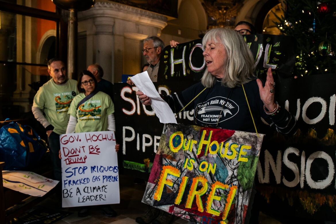 rally against the Iroquois Pipeline