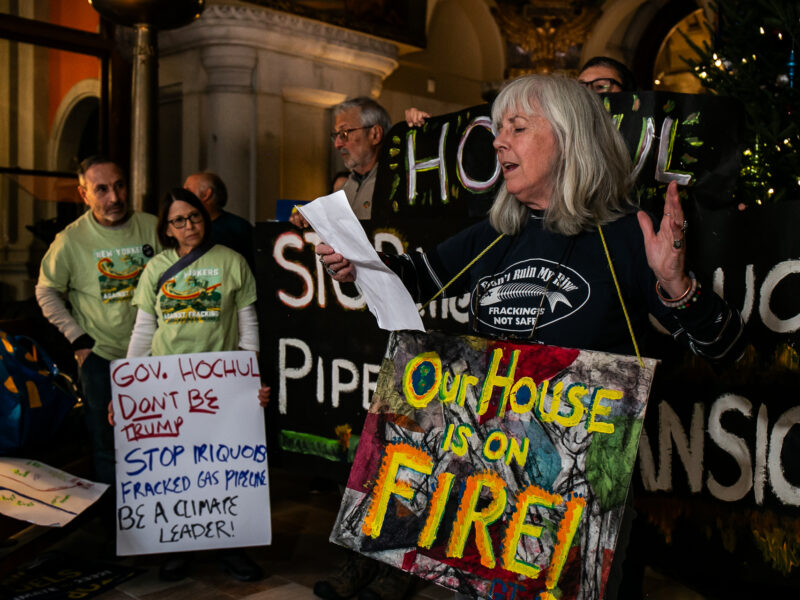 rally against the Iroquois Pipeline