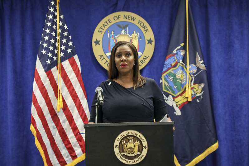 New York State Attorney General Letitia James.