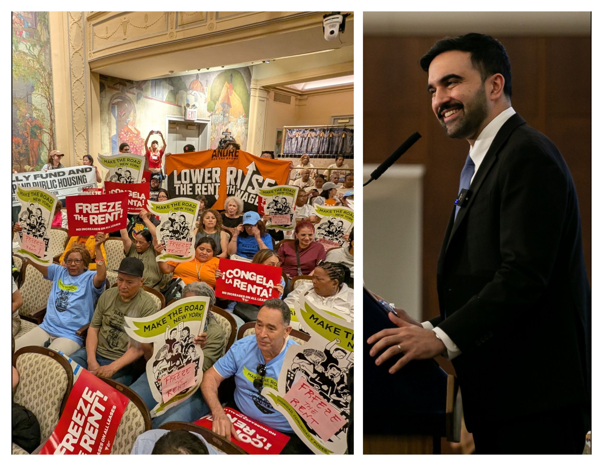 Rent freeze vote