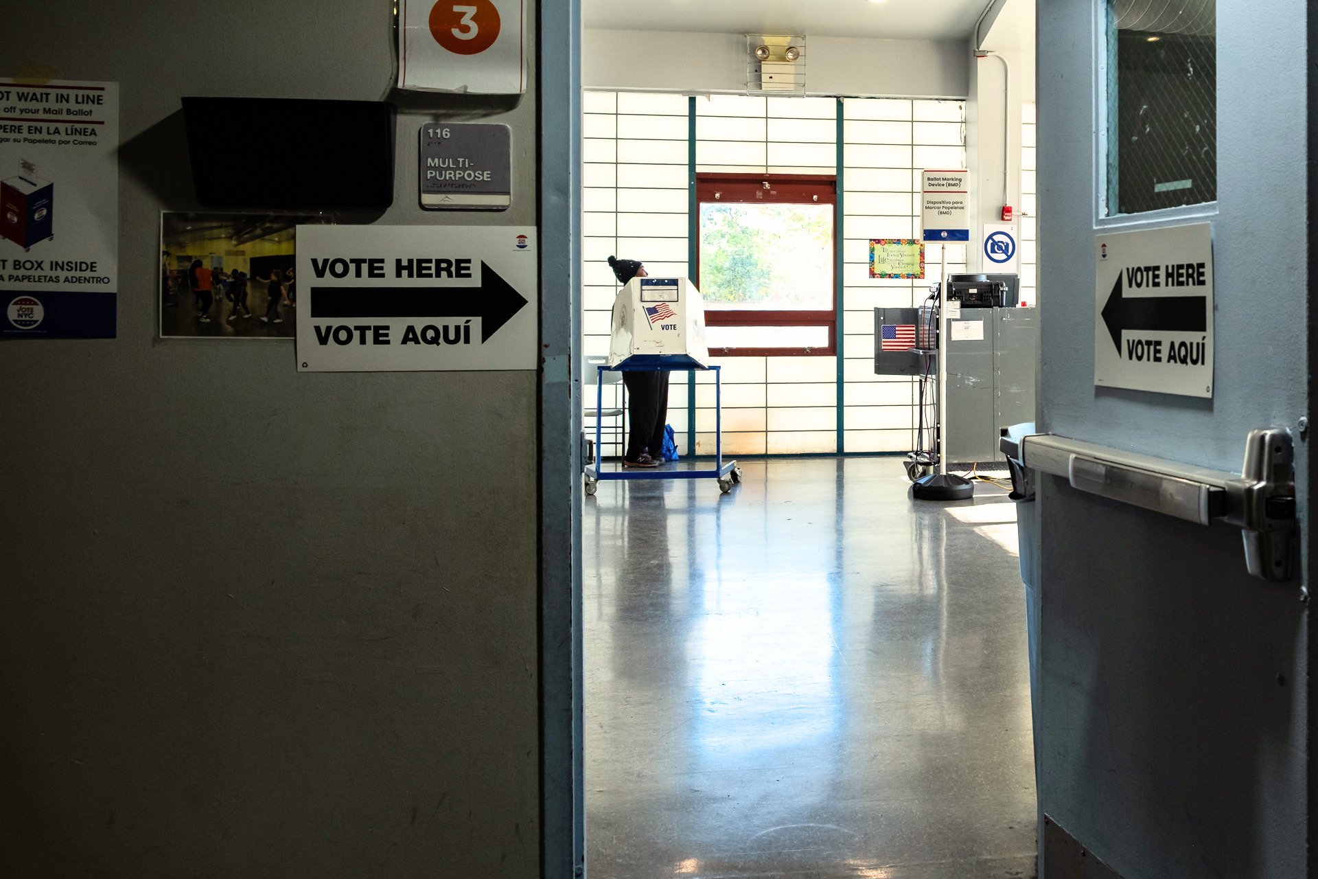nycha voters at poll site